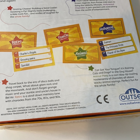 Family Charades Compendium 4-in-1 Family Animal rétro Hollywood - Picture 6 of 11